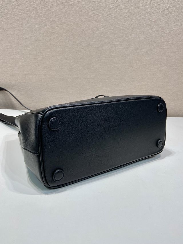 Prada original soft calfskin galleria medium bag 1BA863 black