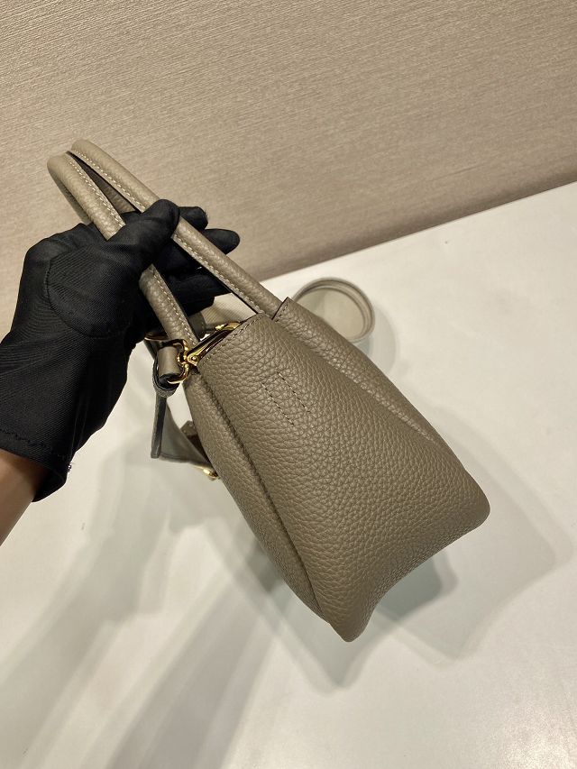 Prada original calfskin mini tote bag 1BA362 grey