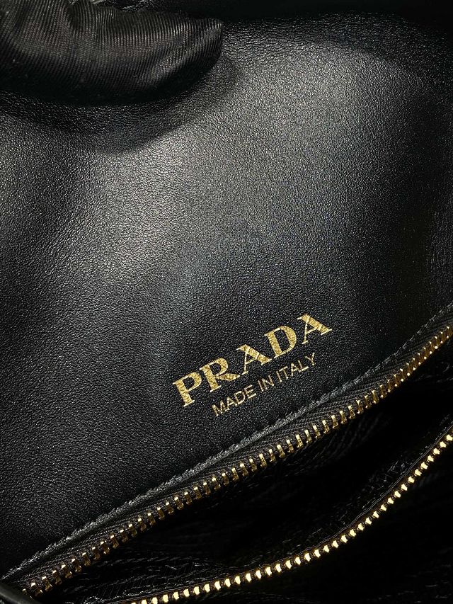 Prada original lambskin large tote bag 1BG449 black
