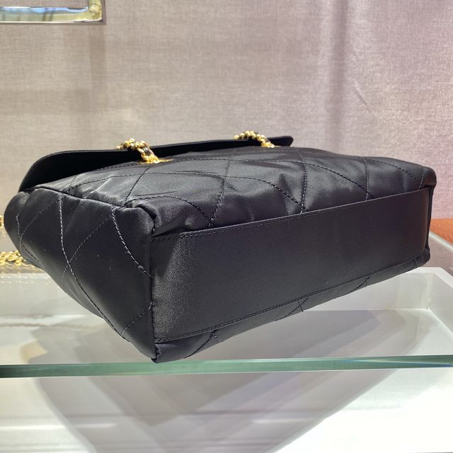 Prada original nylon large tote bag 1BD630 black