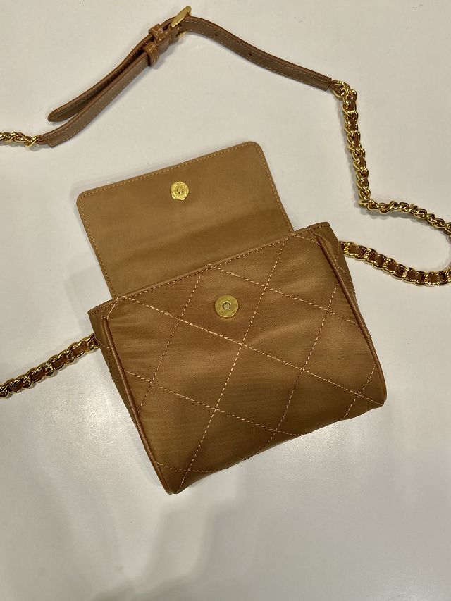 Prada original nylon mini tote bag 1BD643 brown