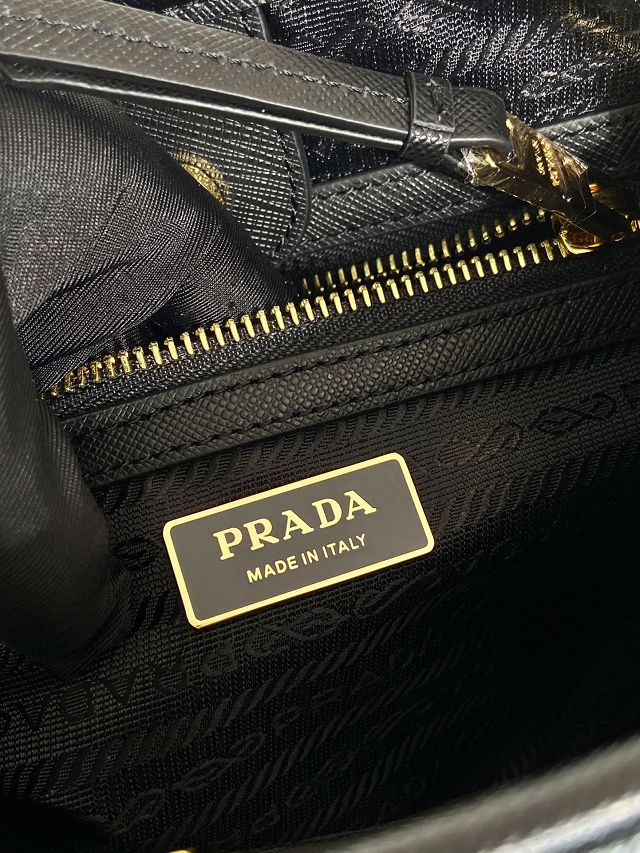 Prada original nylon small top handle bag 1BA172 black