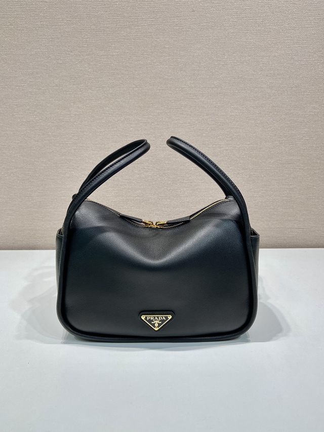 Prada original calfskin darling handbag 1BA451 black
