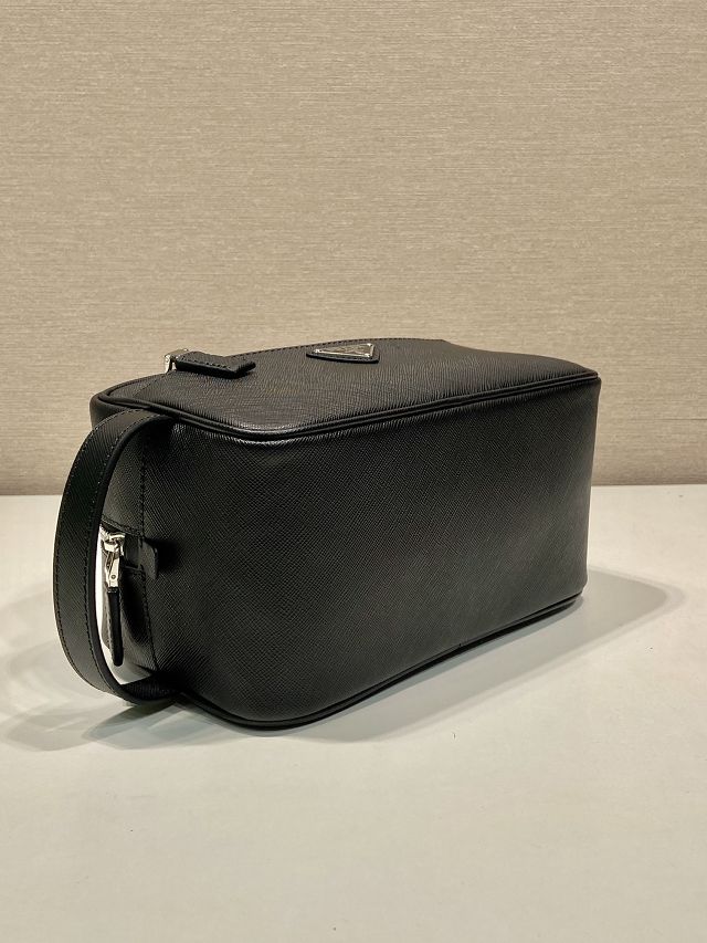 Prada original calfskin travel pouch 2NA819 black