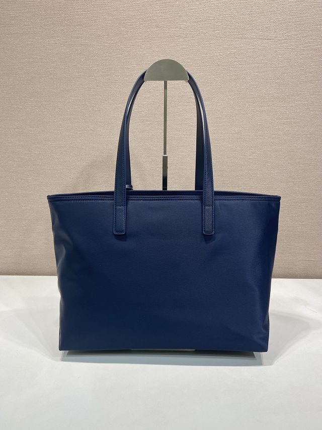 Prada original nylon medium tote bag 1BG555 blue