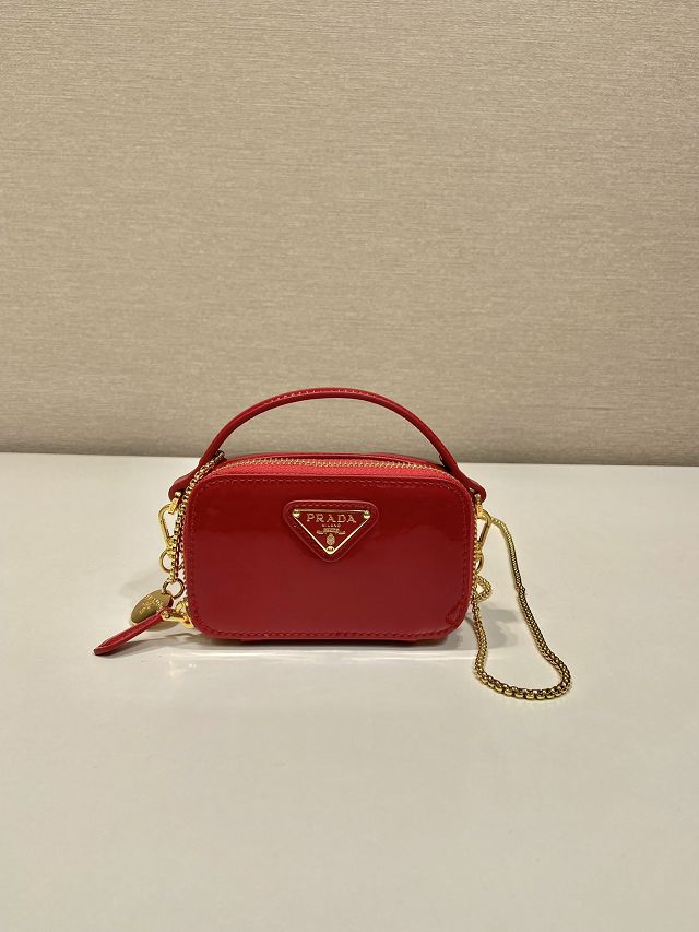 Prada original patent leather mini pouch 1NR025