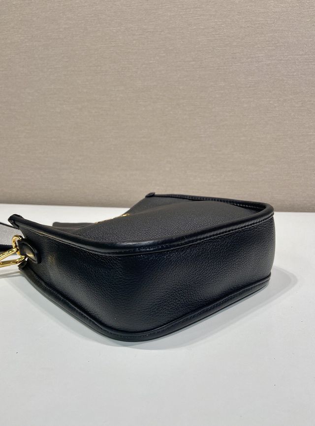 Prada original calfskin mini shoulder bag 1BH191 black