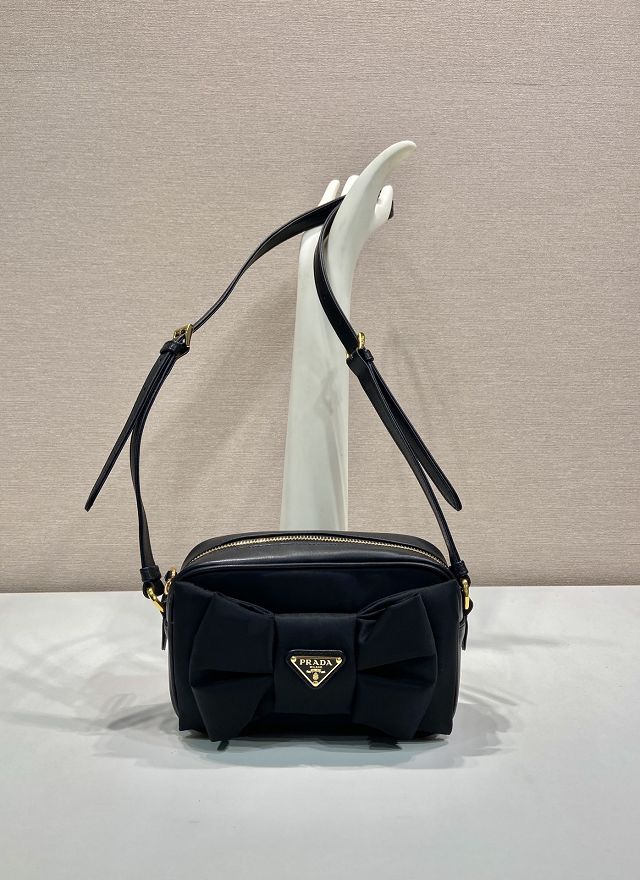 Prada original nylon mini shoulder bag 1BC242 black