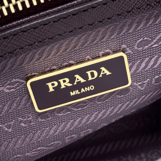 Prada original saffiano calfskin galleria mini bag 1BA906 burgundy