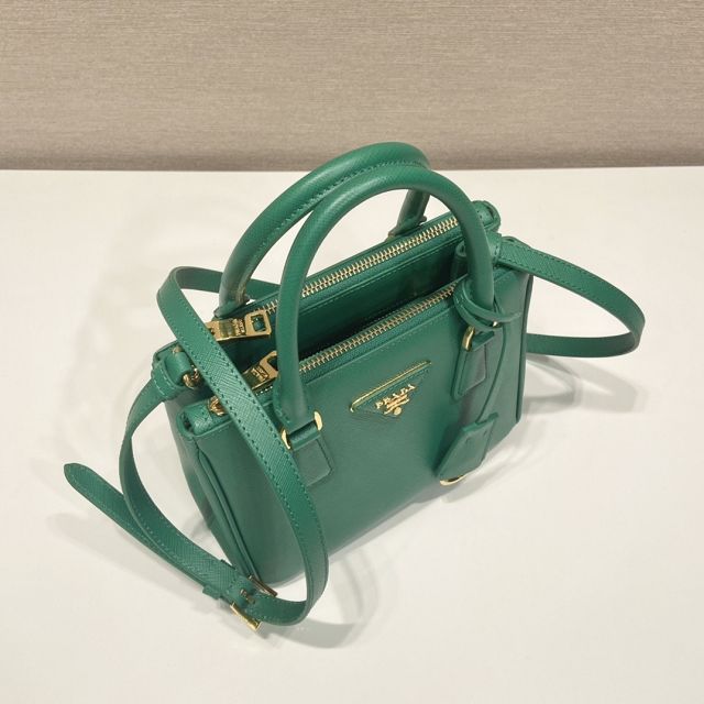 Prada original saffiano calfskin galleria mini bag 1BA906 green