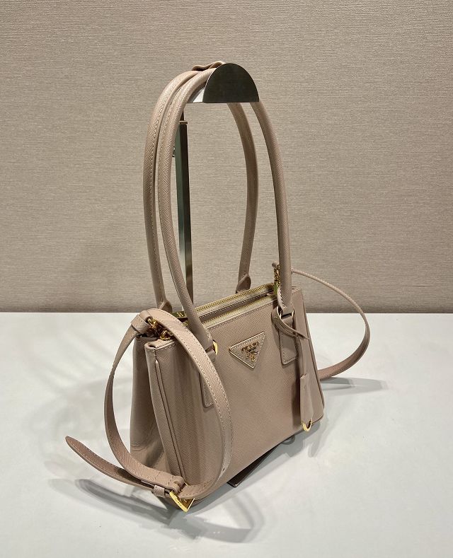 Prada original saffiano calfskin galleria mini bag 1BA906A beige