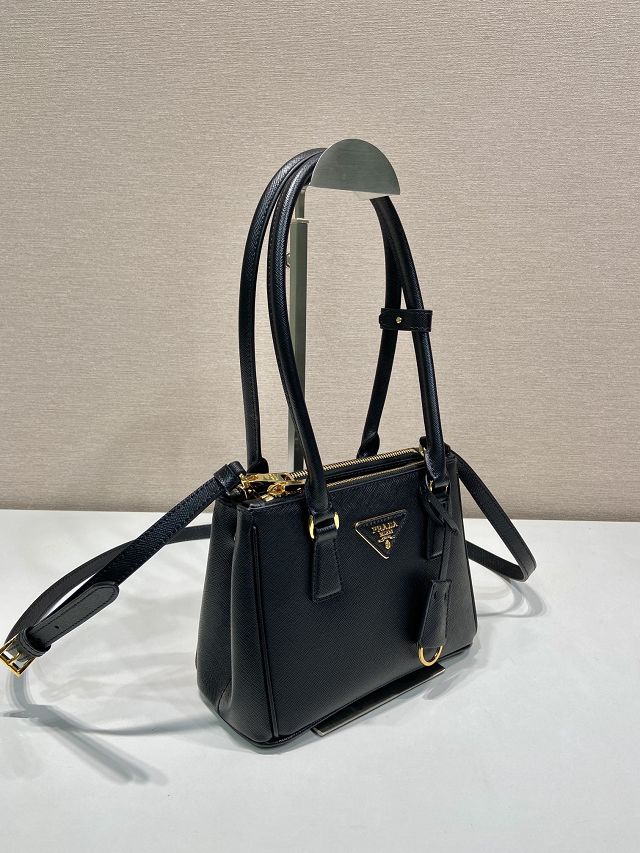 Prada original saffiano calfskin galleria mini bag 1BA906A black