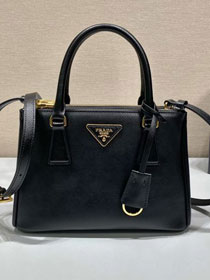 Prada original saffiano calfskin galleria small bag 1BA896 black