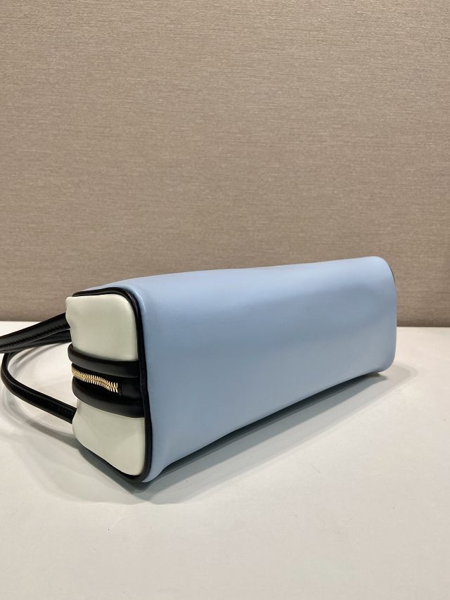 Prada original calfskin shoulder bag 1BC249 blue