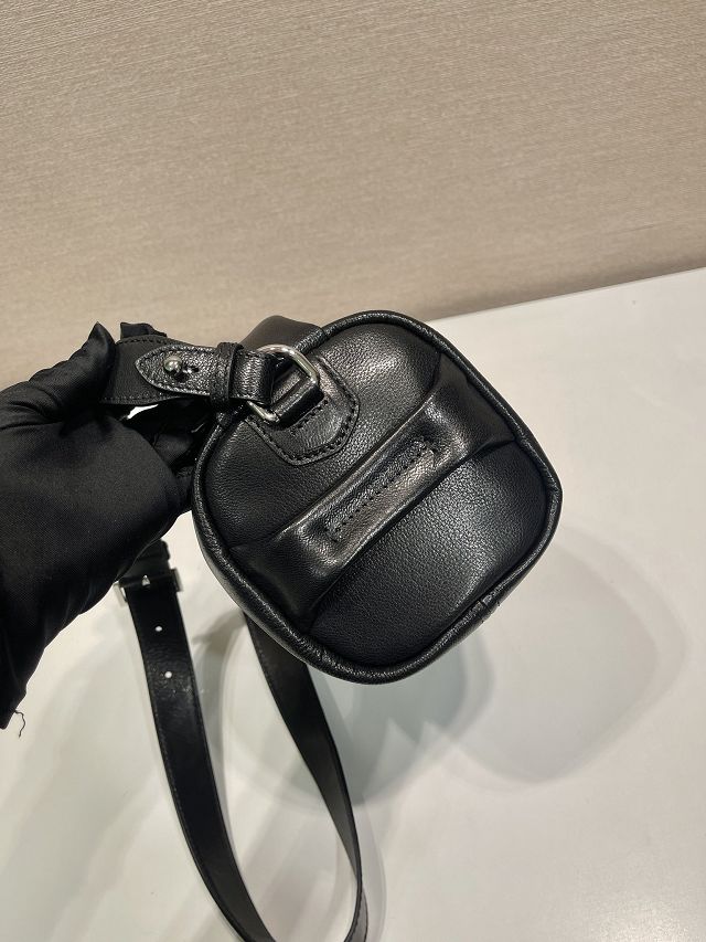 Prada original calfskin shoulder bag 2VH188 black