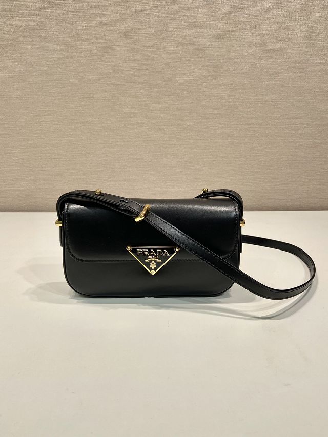 Prada original calfskin mini shoulder bag 1BD339 black