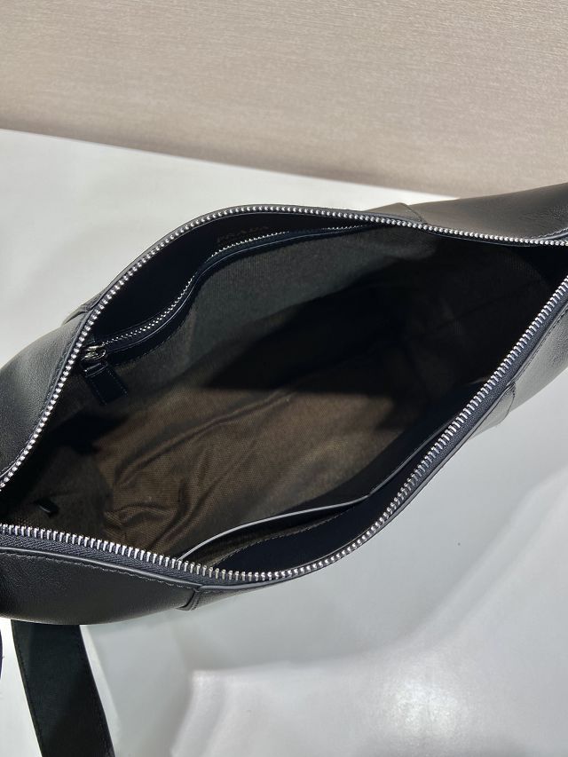 Prada original calfskin shoulder bag 2VH177 black