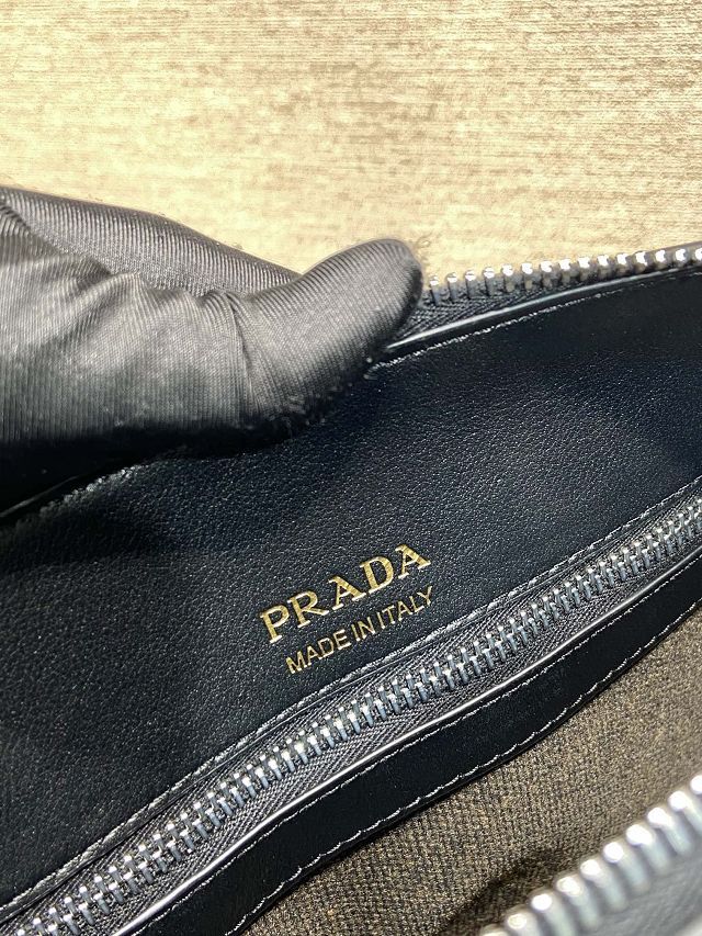 Prada original calfskin shoulder bag 2VH177 black