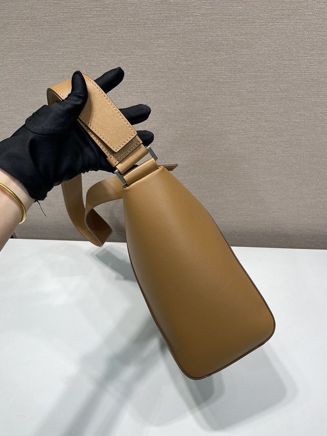 Prada original calfskin shoulder bag 2VH177 caramel