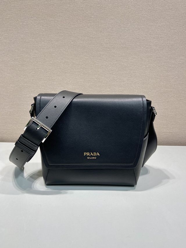 Prada original calfskin small shoulder bag 2VD069 black