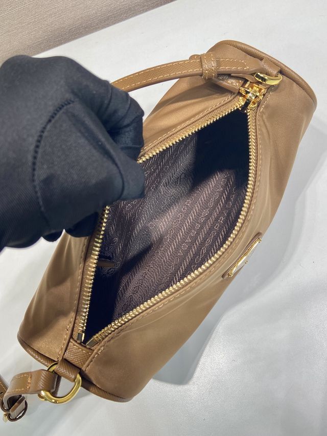 Prada original nylon pouch 1NE058 brown