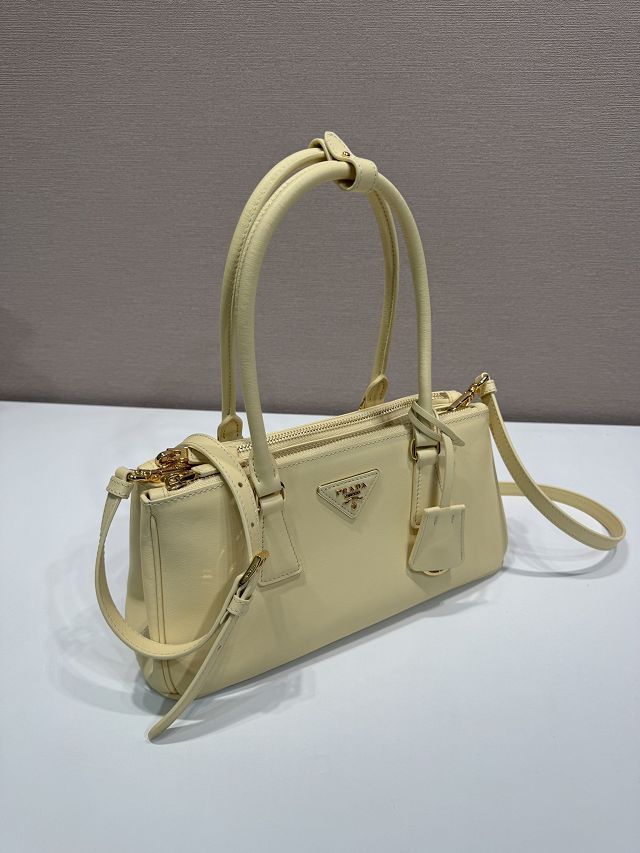 Prada original soft calfskin galleria medium bag 1BA457 yellow