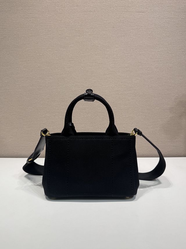 Prada original canvas jardiniere mini handbag 1BA038 black