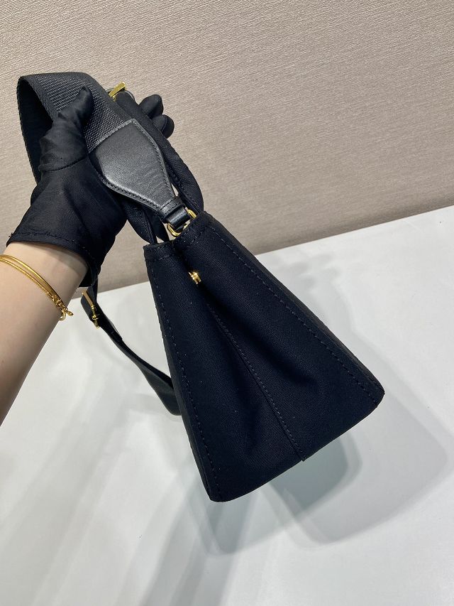 Prada original canvas jardiniere small handbag 1BG464 black