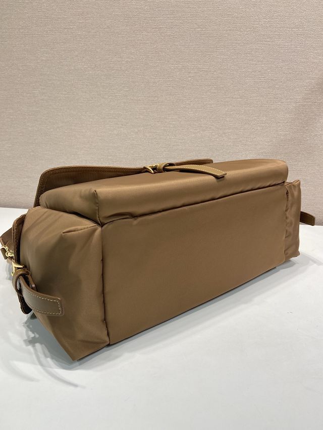 Prada original nylon explore large shoulder bag 1BD391 brown