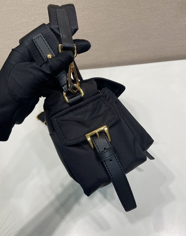 Prada original nylon explore medium shoulder bag 1BD394 black