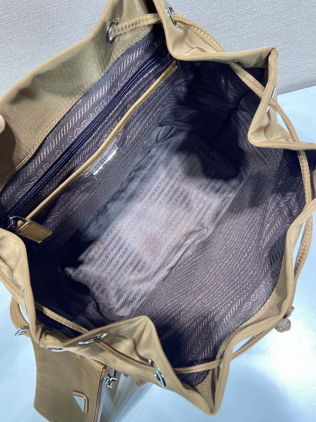 Prada original nylon medium backpack 1BZ811 brown
