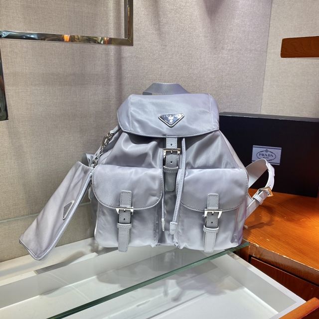 Prada original nylon medium backpack 1BZ811 light blue