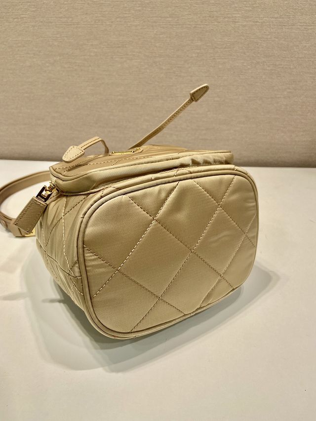 Prada original nylon mini backpack 1BH038A beige