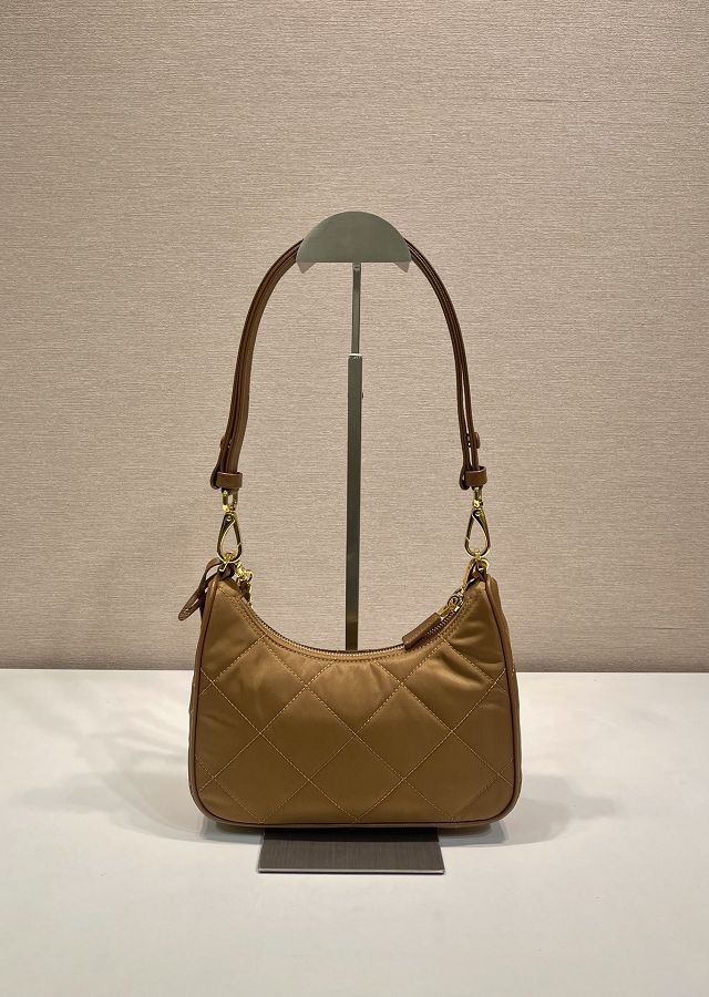 Prada original nylon re-edition mini bag 1BC204 brown