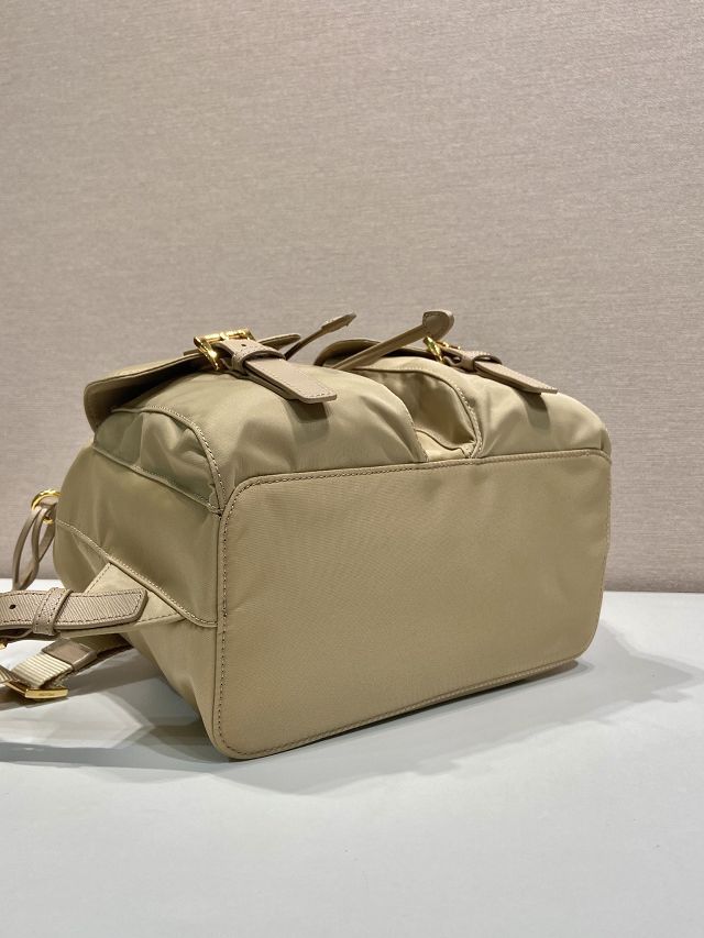 Prada original nylon small backpack 1BZ677 beige
