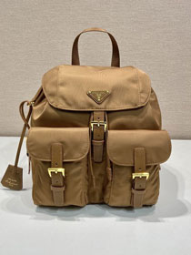 Prada original nylon small backpack 1BZ677 caramel