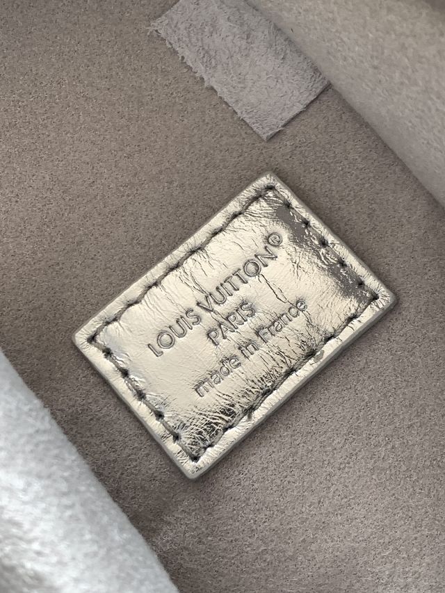 Louis vuitton original miroir canvas side trunk MM M26223 silver