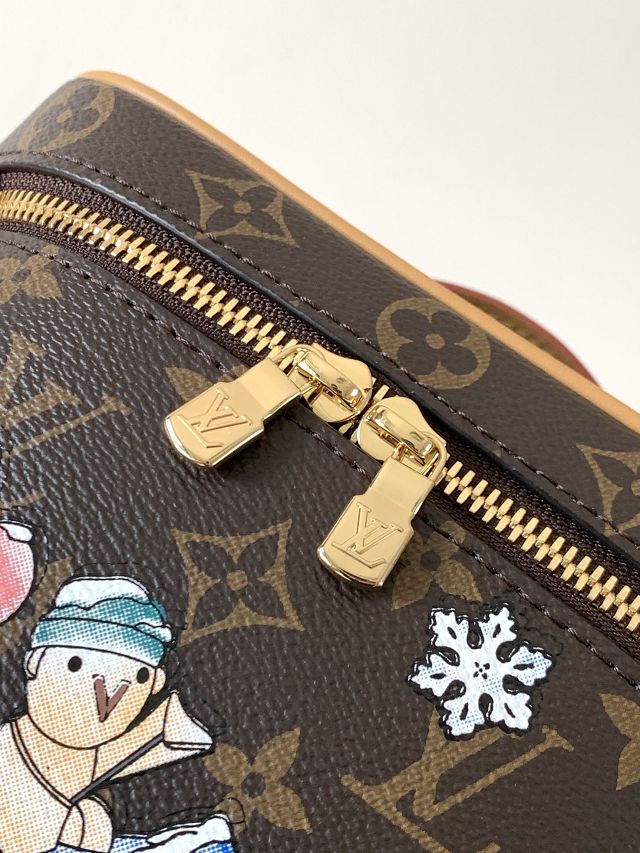Louis vuitton original monogram canvas mini nice cosmetic case M26647