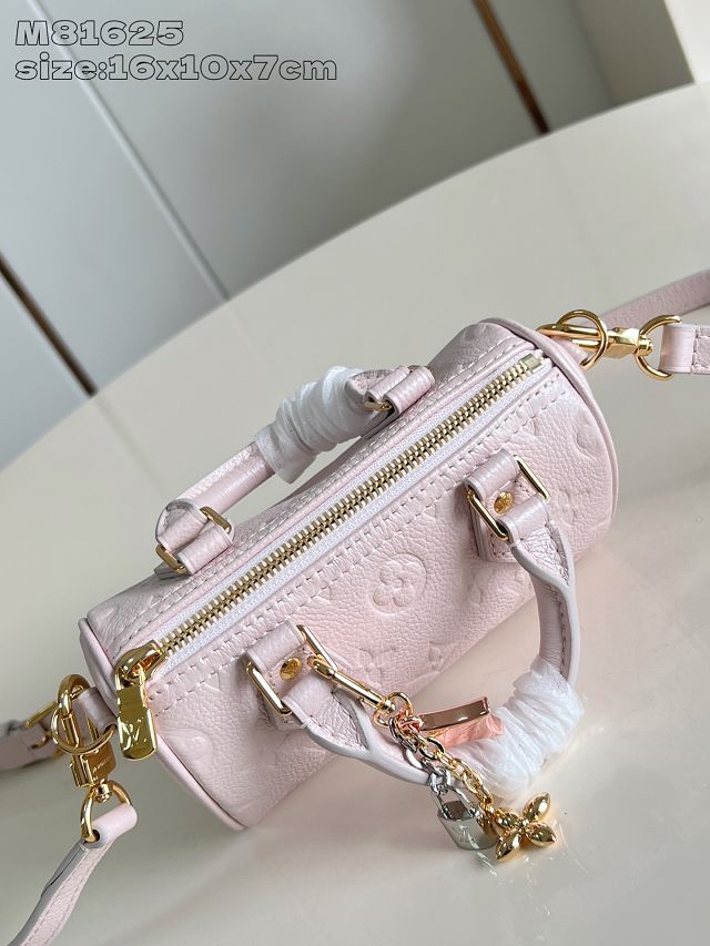 Louis vuitton original calfskin nano speedy M27107 snowy pearl