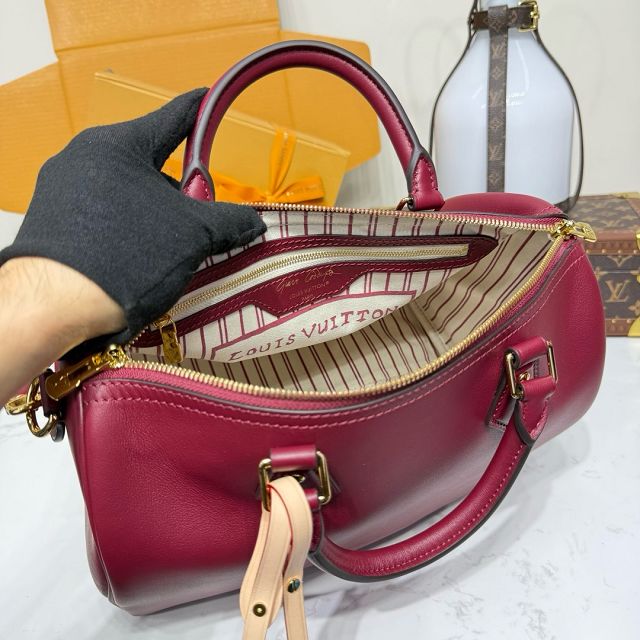 Louis vuitton original calfskin speedy soft 30 M25766 bordeaux