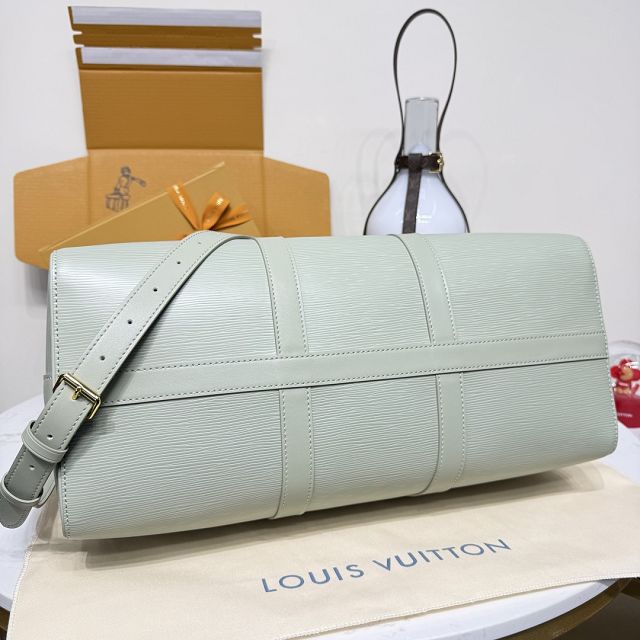 Louis vuitton original epi leather keepall 45 M15181 light green