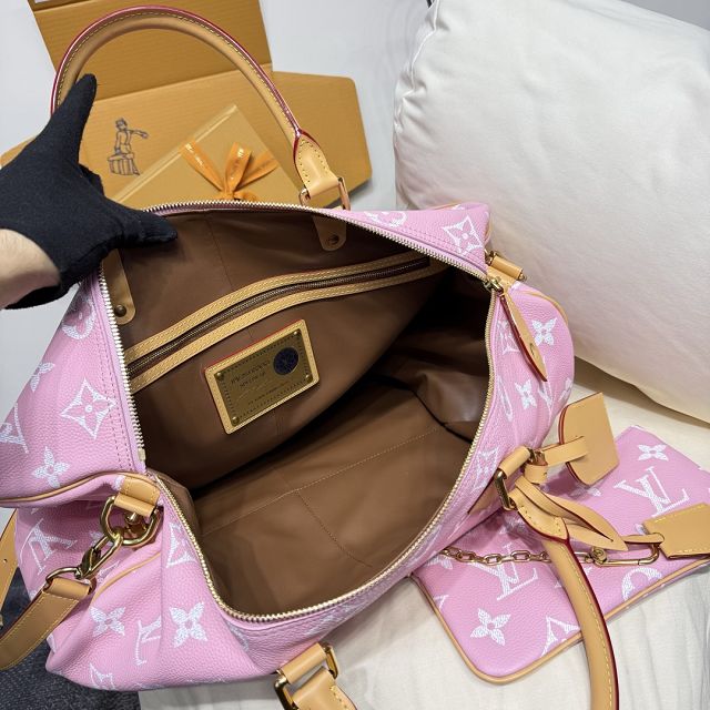Louis vuitton original soft calfskin speedy P9 50 M11565 pink