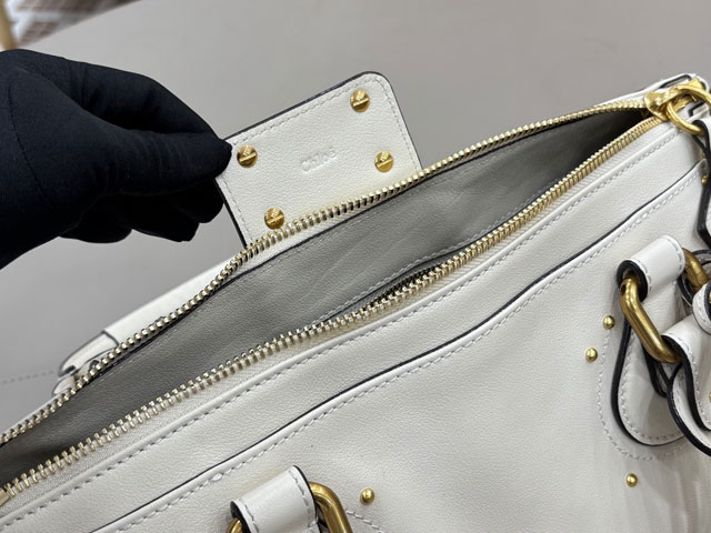 Chloe original calfskin paddington bag CH0003 white