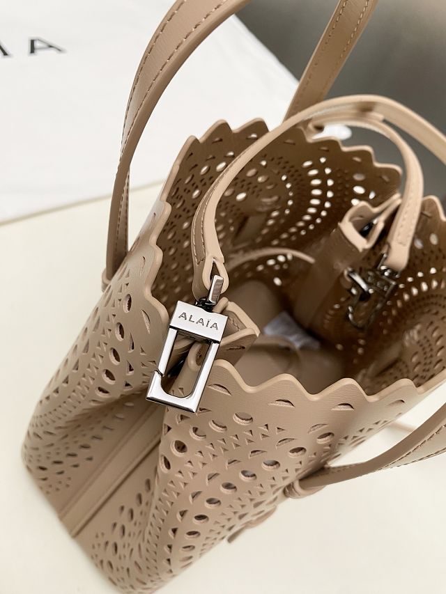 Alaia original vienne wave calfskin mina 20 bag AL0004 desert