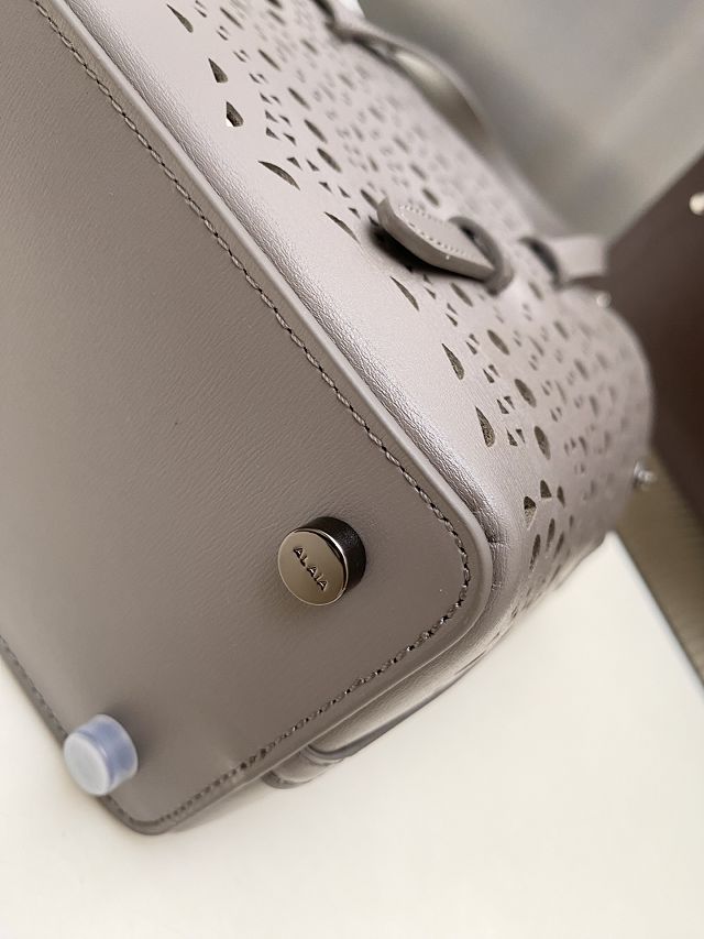 Alaia original vienne wave calfskin mina 20 bag AL0004 grey