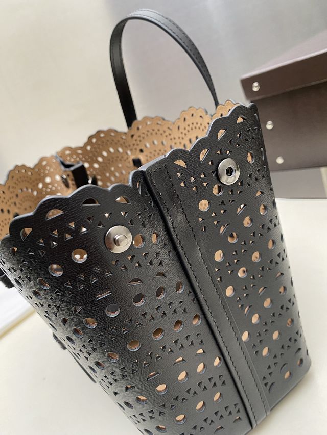 Alaia original vienne wave calfskin mina 28 bag AL0002 black