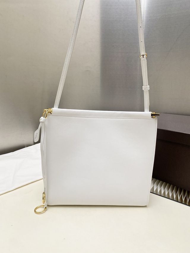 Alaia original calfskin le click small square bag AL0017 white