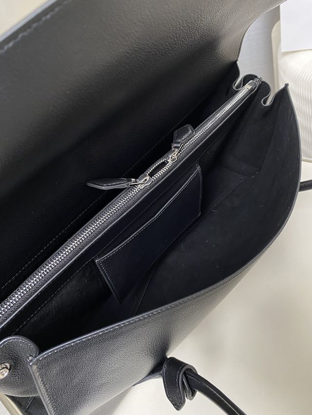 Alaia original calfskin teckel flap bag AL0011 black