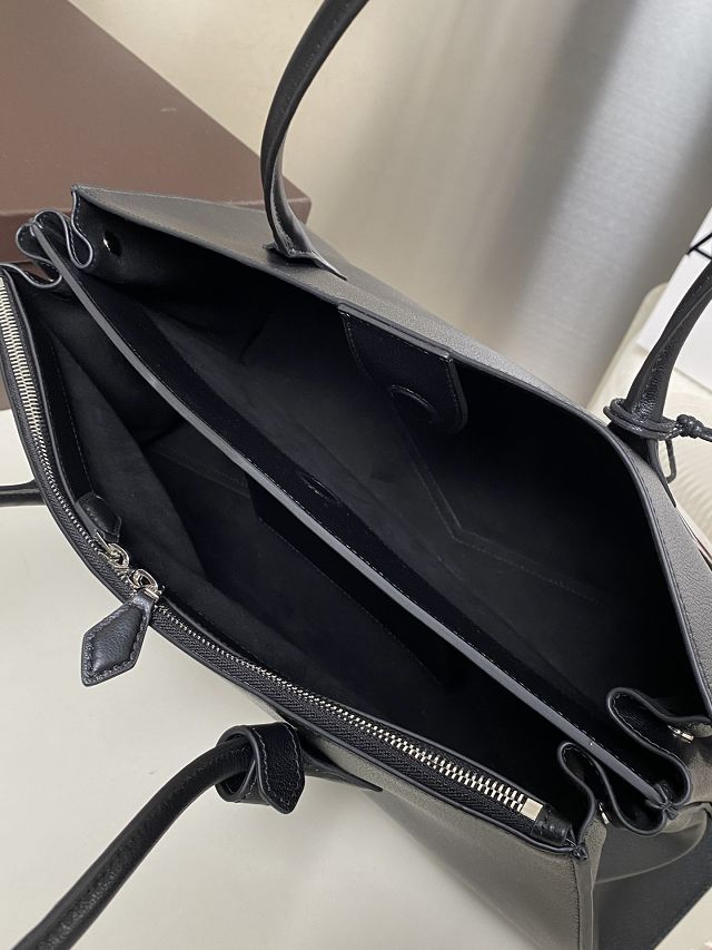 Alaia original calfskin teckel large tote bag AL0013 black