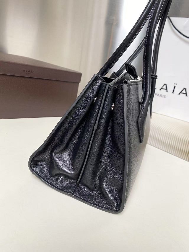 Alaia original calfskin teckel medium tote bag AL0012 black